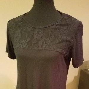 Black top with lace